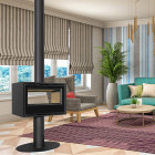 Salamandra a Lenha Eco Stand 80X60 Dupla Face - Albicalor